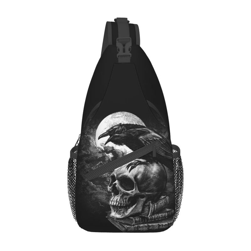 Sling Backpack Shoulder - Crow The Skull Sling Crossbody Backpack
