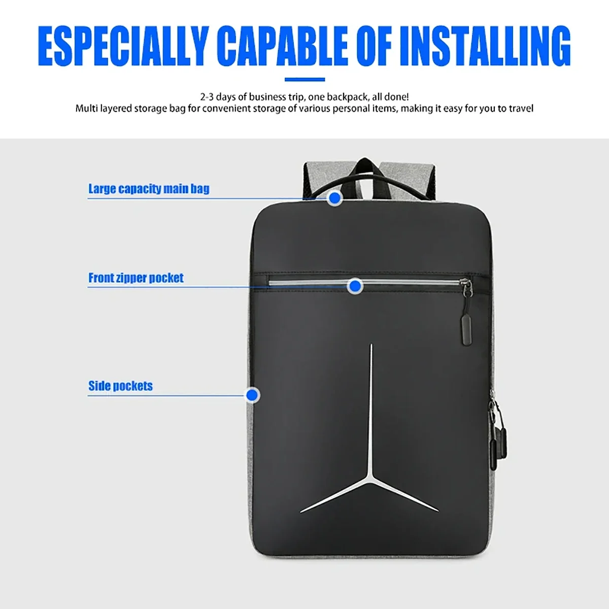 Anti Theft USB Waterproof Hard - Travel Backpack Anti Theft recensione e prezzo