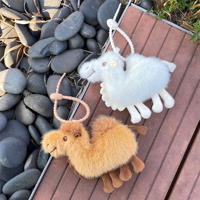 1PCS Mini Camel Plush Keychain - Mini Backpack Purse recensione e prezzo
