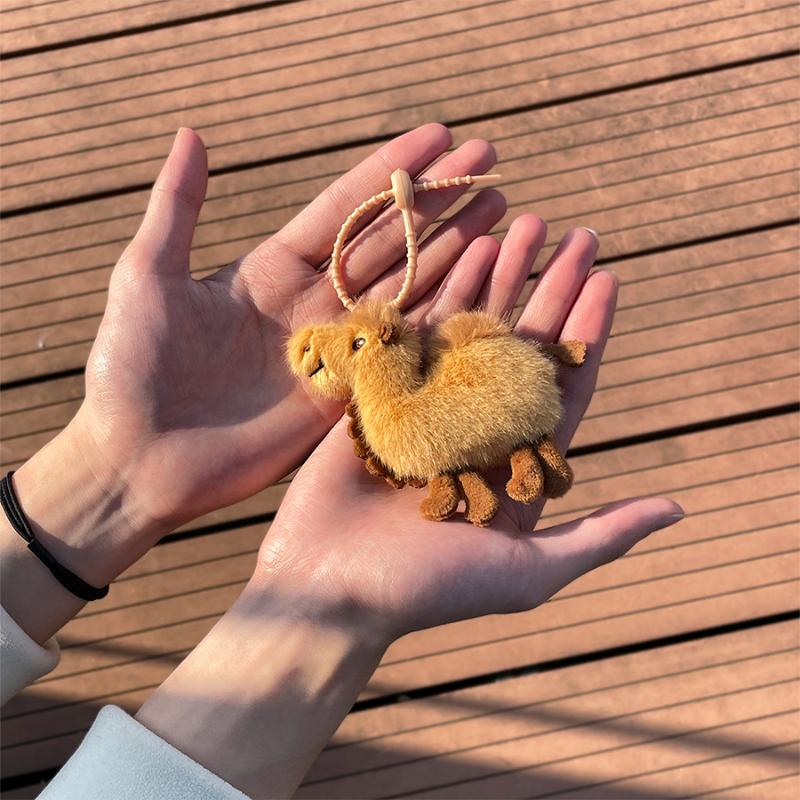 1PCS Mini Camel Plush Keychain - Mini Backpack Purse recensione e prezzo