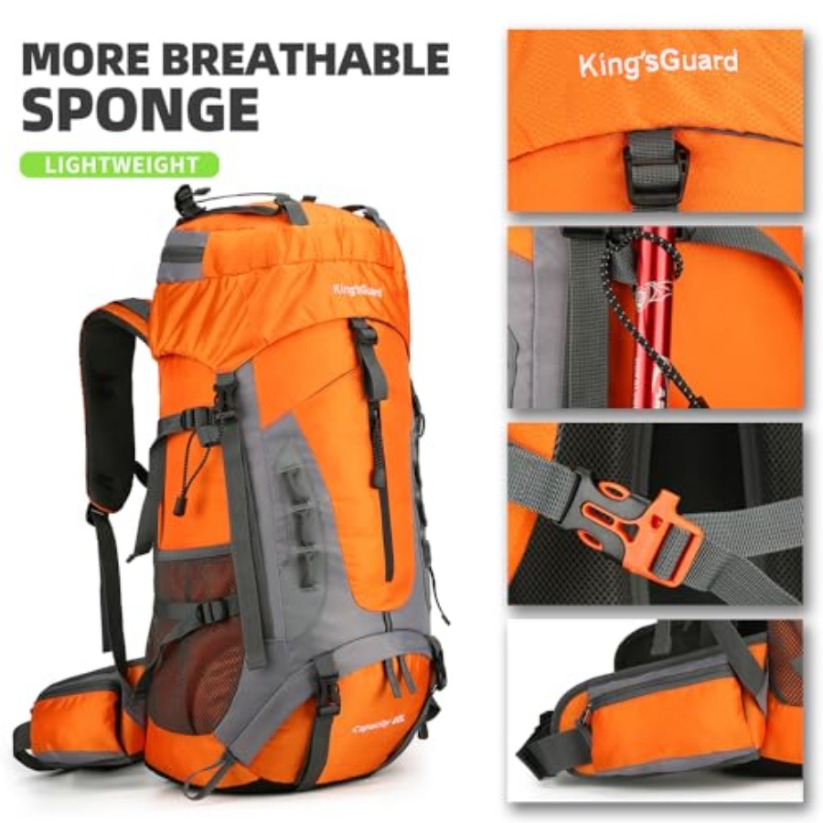 60L Hiking Backpack for Men an - Rain Cover Backpack recensione e prezzo
