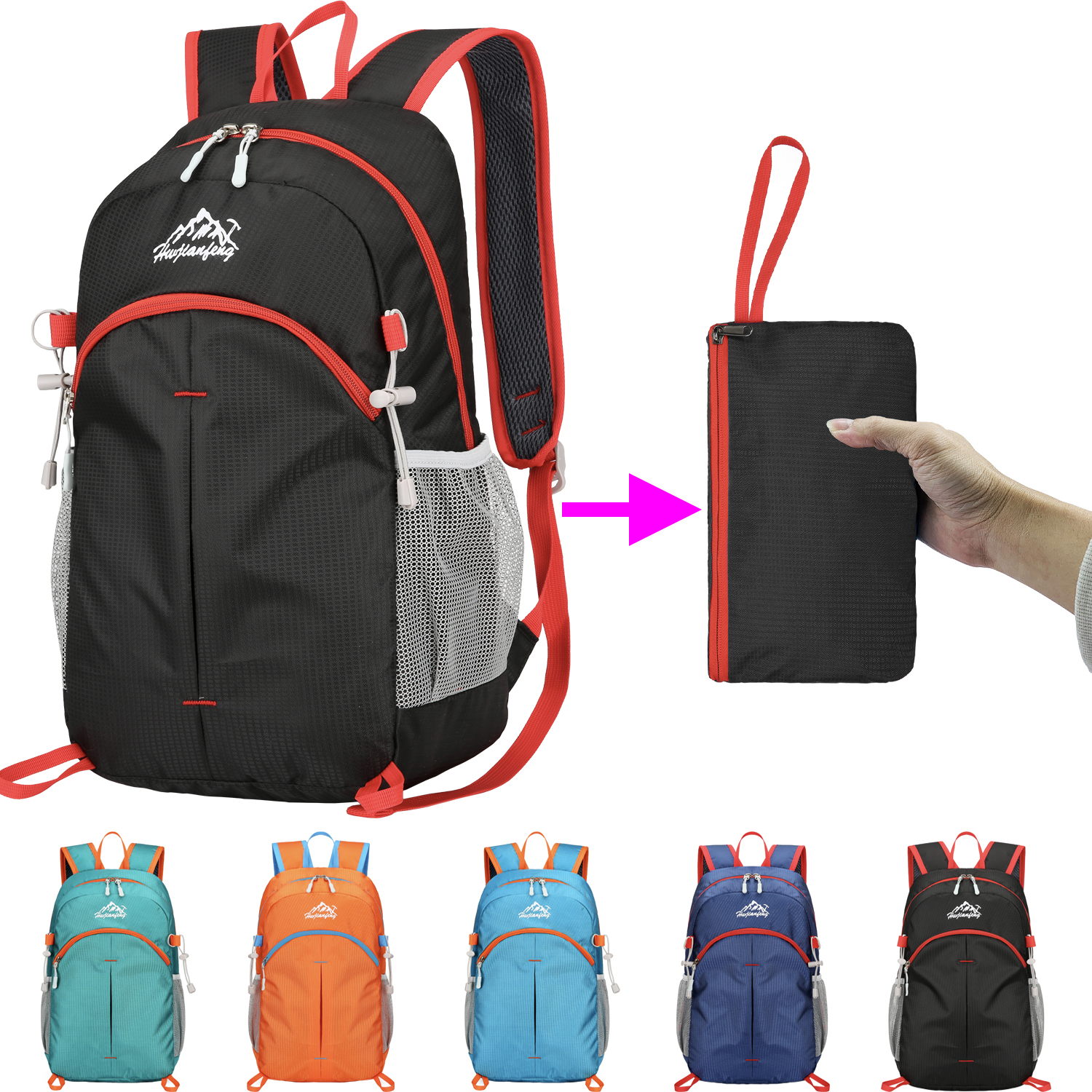 18L Portable Foldable Backpack - Foldable Backpack Small recensione e prezzo