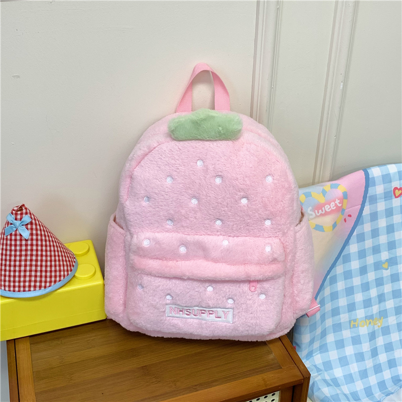 Plush Strawberry Classic Solid - Fashion Backpack Women recensione e prezzo