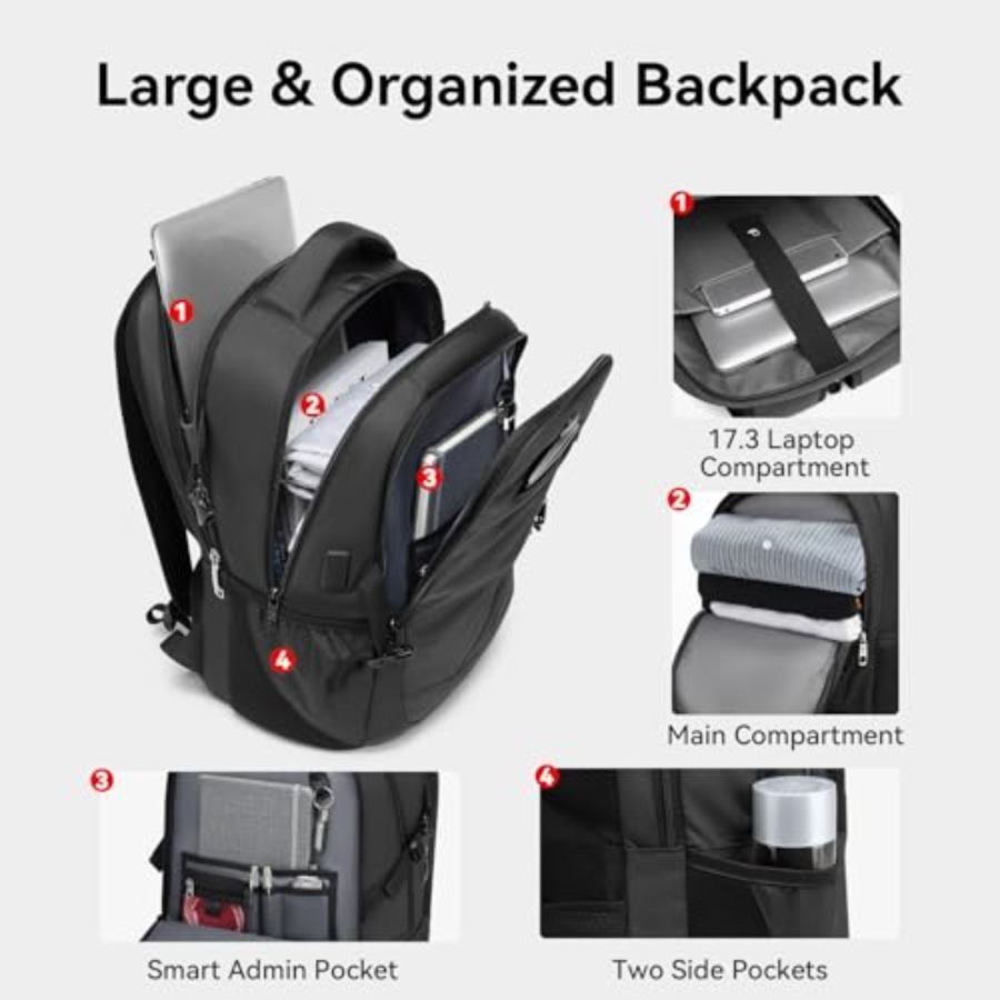 17.3'' Laptop Backpack for Men - Travel Backpack Anti Theft recensione e prezzo
