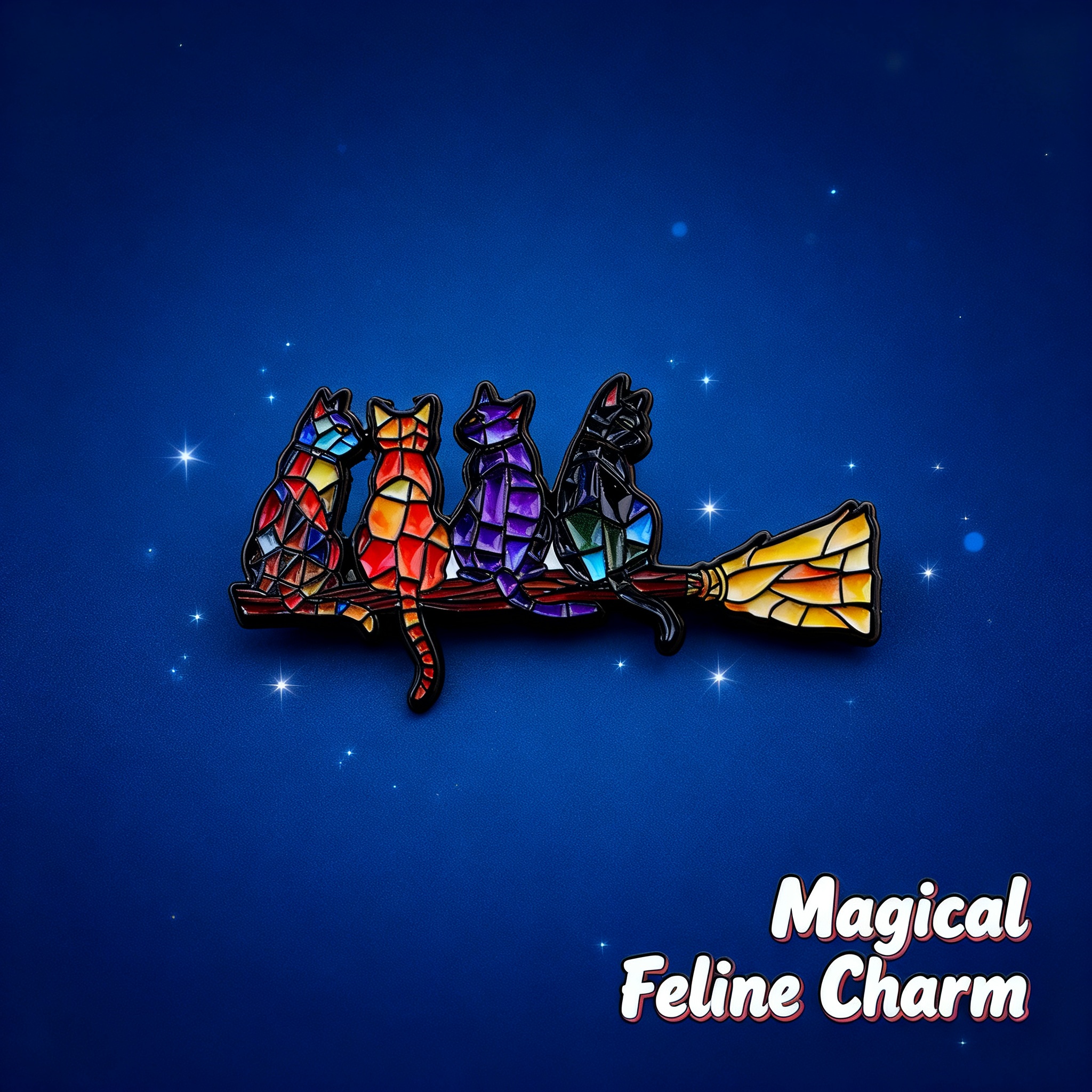 Colorful Cat Enamel Pin Witch  - Fashion Backpack Women recensione e prezzo