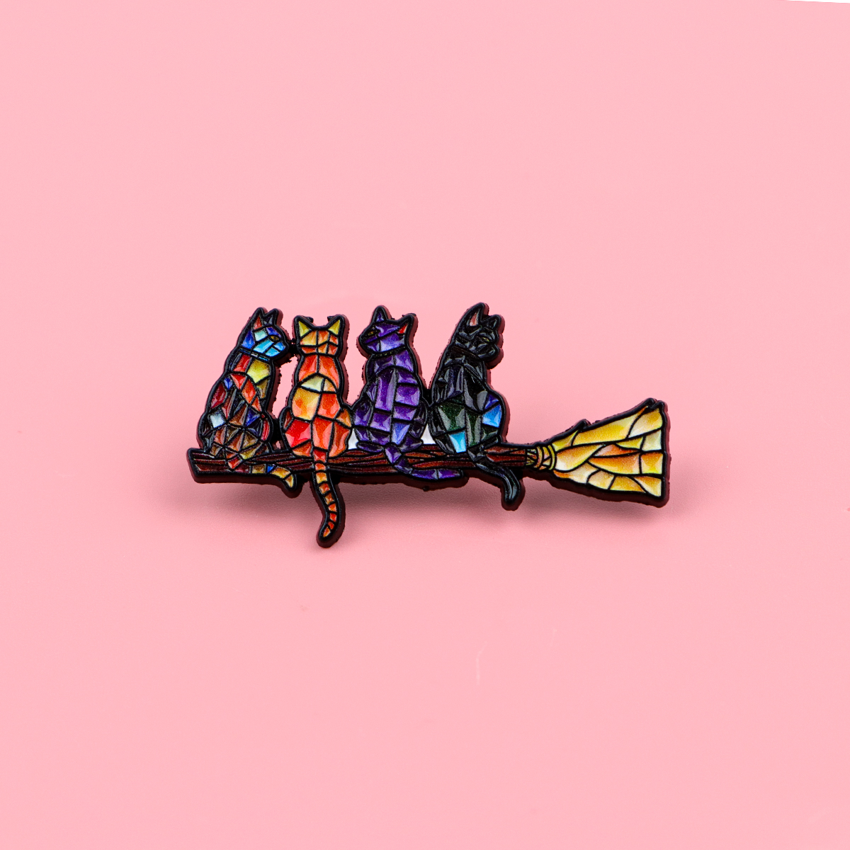 Colorful Cat Enamel Pin Witch  - Fashion Backpack Women recensione e prezzo
