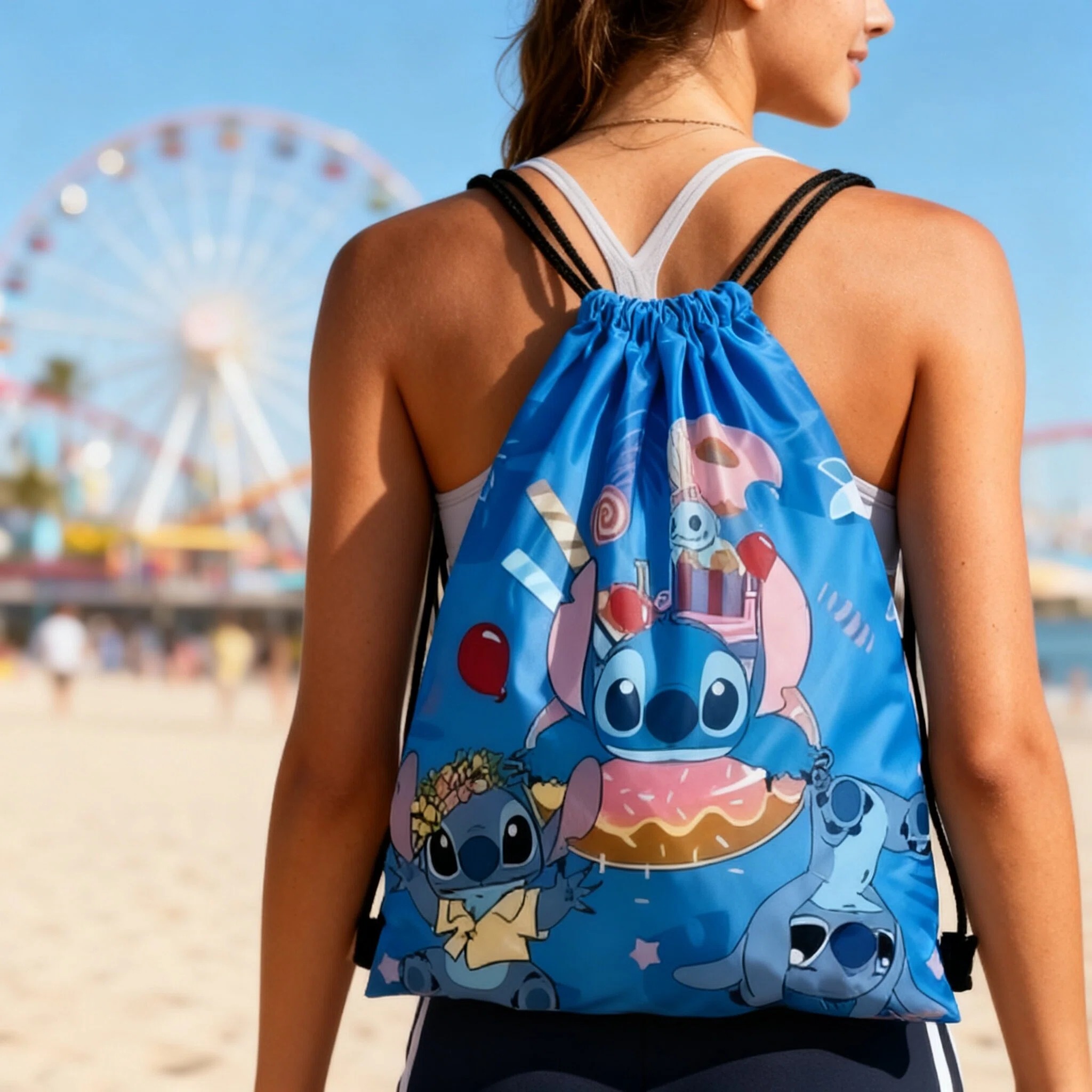 Disney Stitch Storage Bags Set - Drawstring Gym Bag recensione e prezzo