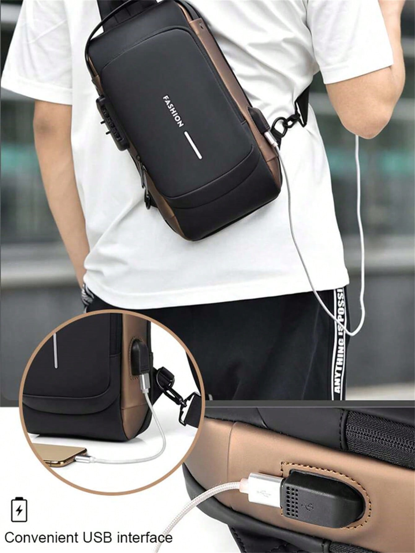 Men's Bags Shoulder Messenger  - Sling Backpack Shoulder recensione e prezzo