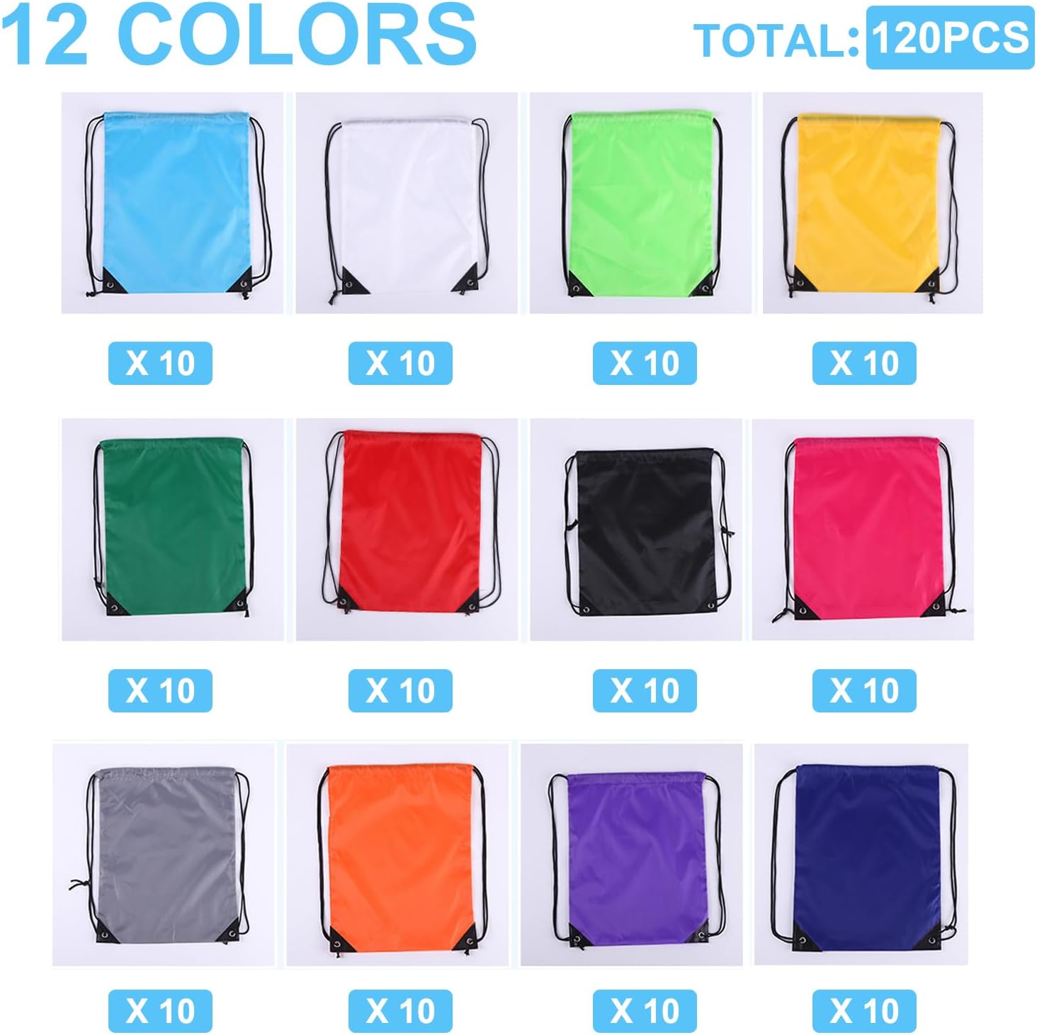 120PCS Drawstring Backpack Bul - Drawstring Gym Bag recensione e prezzo