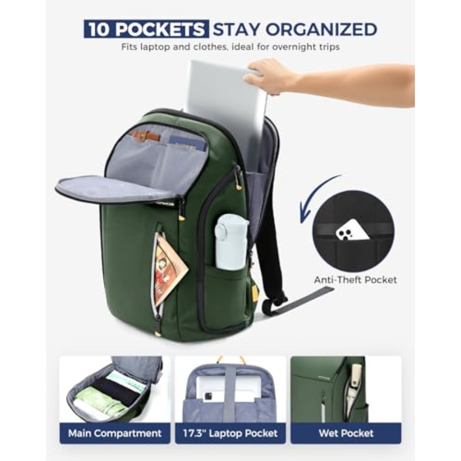 Laptop Backpack for Men, Buses - Travel Backpack Anti Theft recensione e prezzo