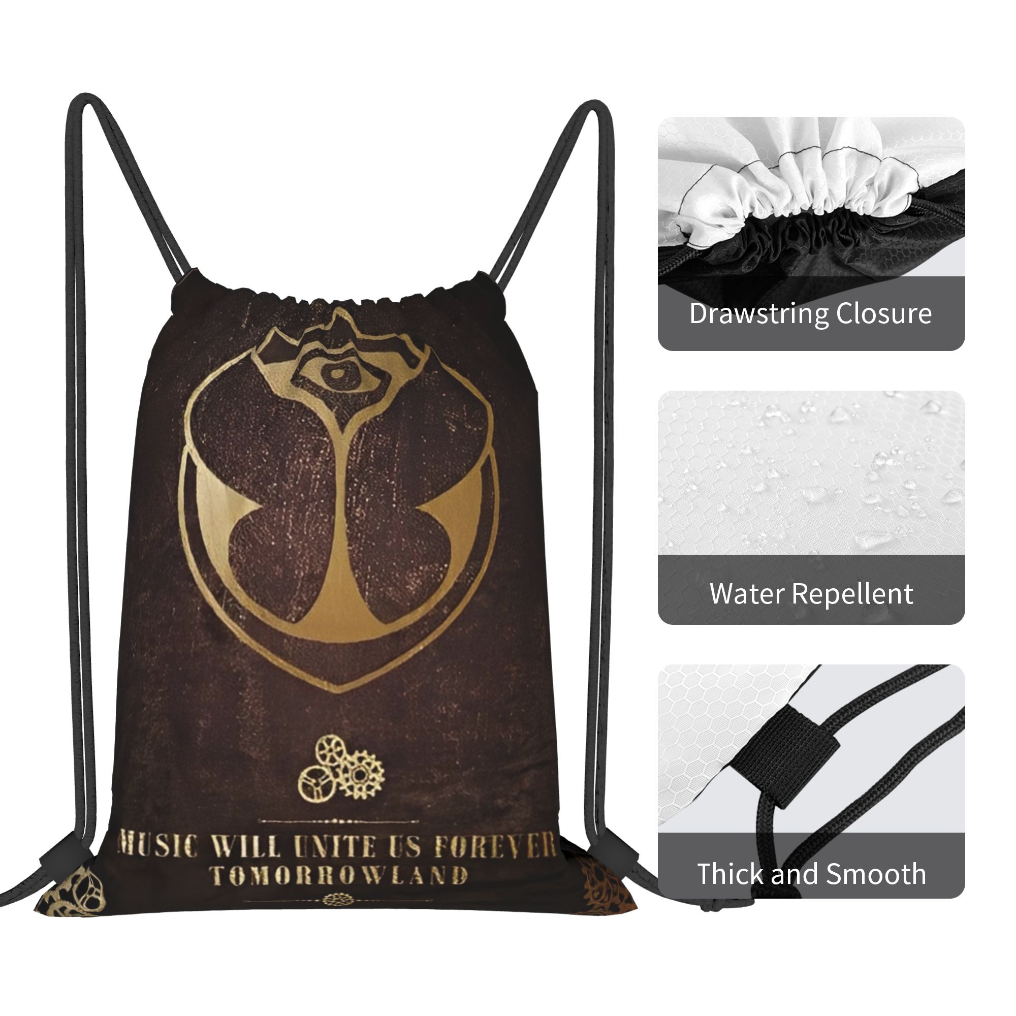 Tomorrowlands  Drawstring Bags - Drawstring Gym Bag recensione e prezzo