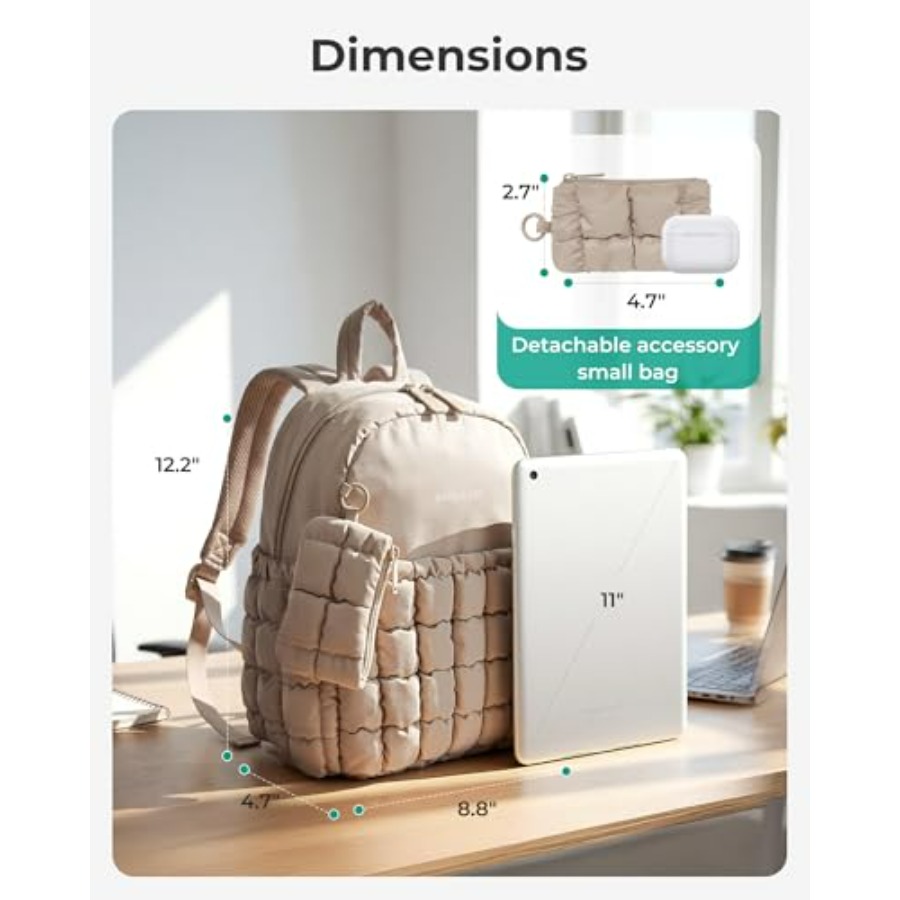 Mini Backpacks for Women, Puff - Mini Backpack Purse recensione e prezzo