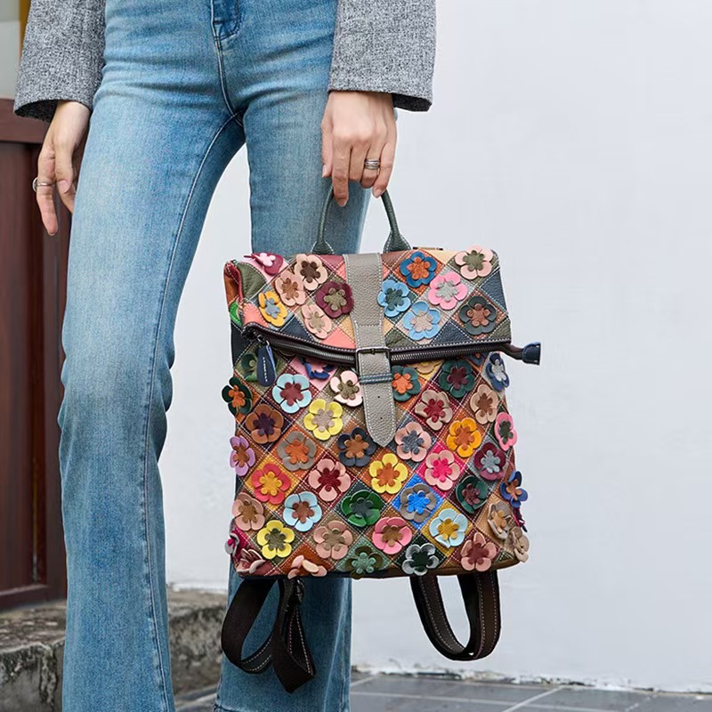 Vintage Women Genuine Leather  - Fashion Backpack Women recensione e prezzo
