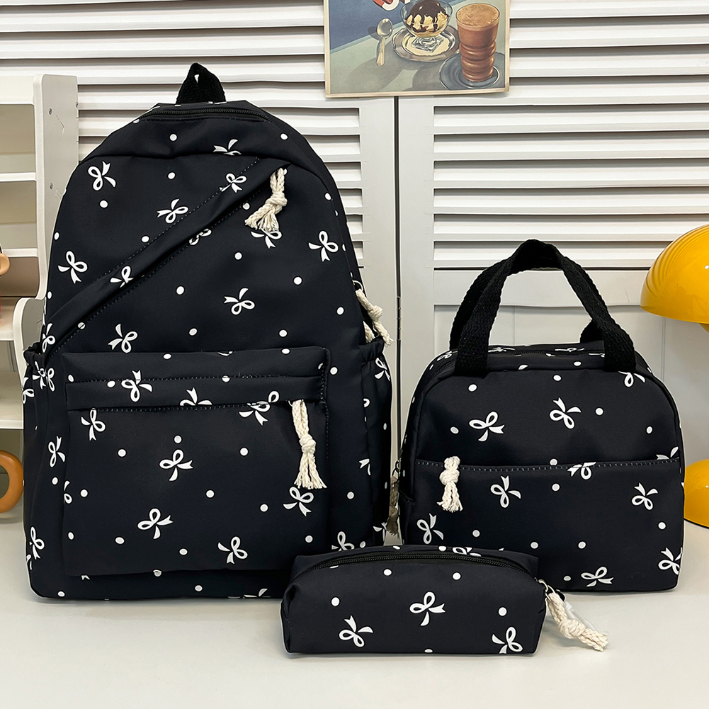 3pcs Bow Tie College School Ba - School Backpack Teen recensione e prezzo