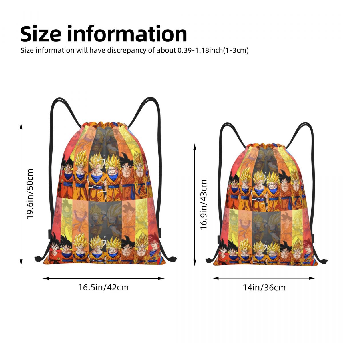 Custom DBZ G-Gokues Cartoon Dr - Drawstring Gym Bag recensione e prezzo