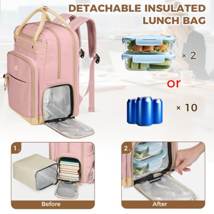 Lunch Backpack for Women, Teac - Laptop Backpack 15.6 recensione e prezzo