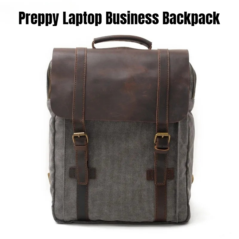 Military Canvas Leather Backpa - Rucksack Military Style recensione e prezzo