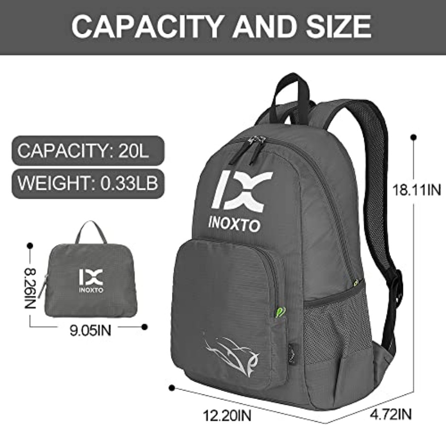 INOXTO 20L Lightweight Hiking  - Foldable Backpack Small recensione e prezzo