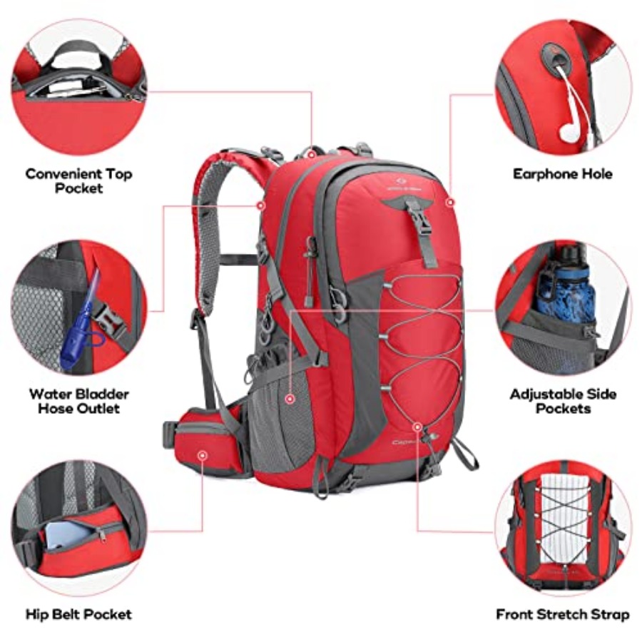 Hiking Backpack, Camping Backp - Rain Cover Backpack recensione e prezzo