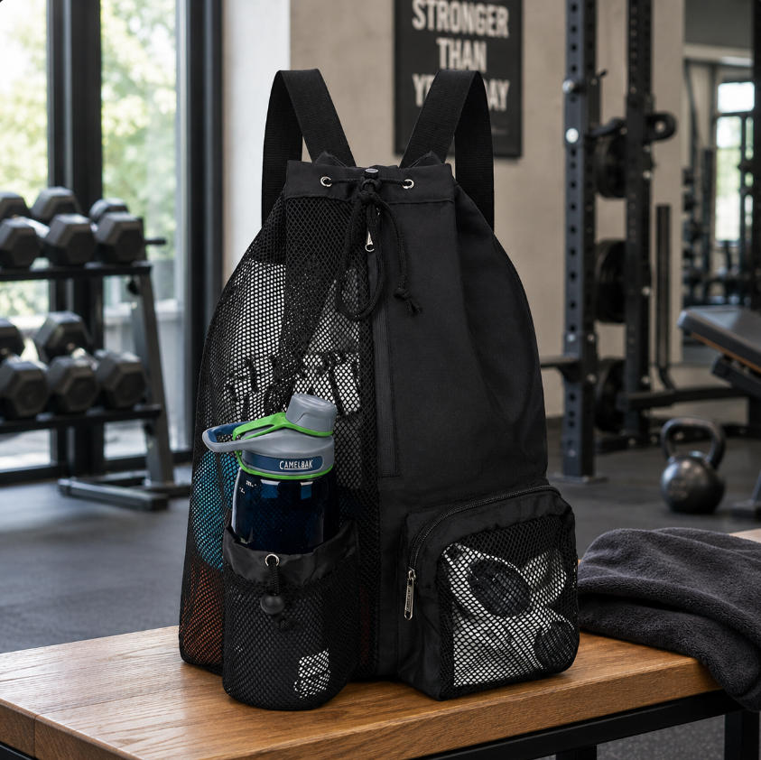 Drawstring Beach Storage Bag M - Drawstring Gym Bag recensione e prezzo
