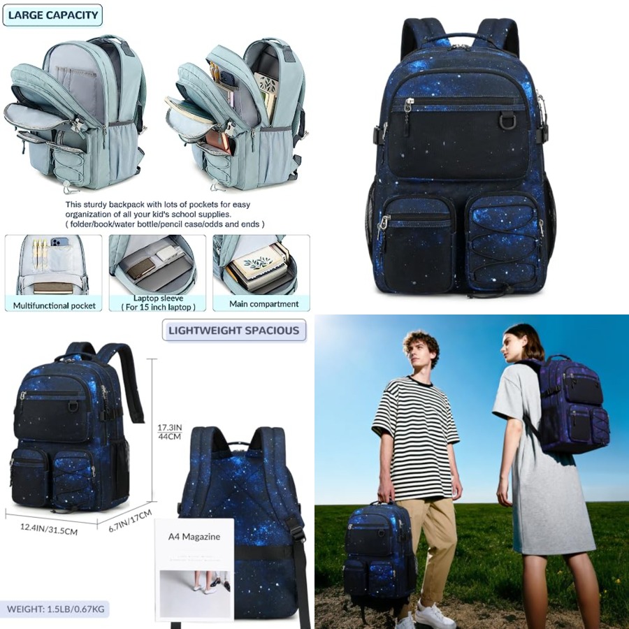 Multi-Pocket Backpack for Trav - Laptop Backpack 15.6 recensione e prezzo