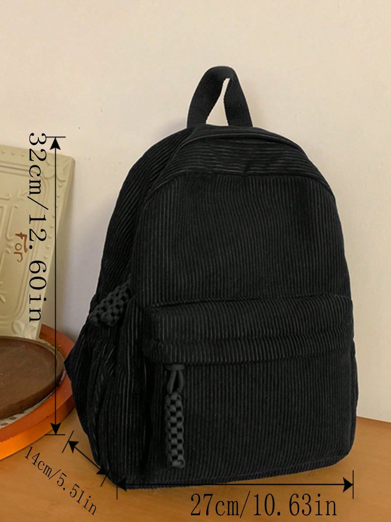 Solid Color Corduroy Fabric Fa - Fashion Backpack Women recensione e prezzo