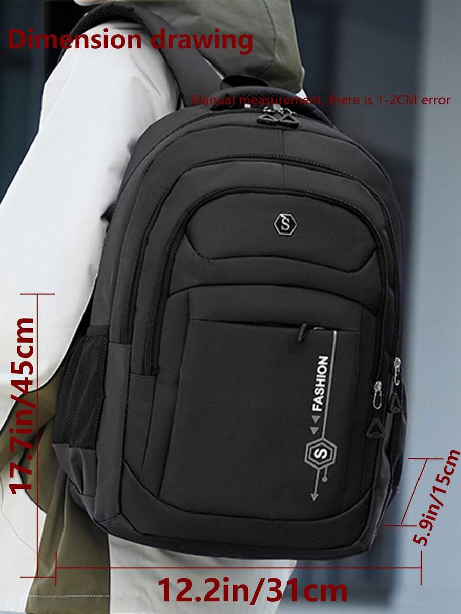 Multi-Compartment Letter Print - Laptop Backpack 15.6 recensione e prezzo