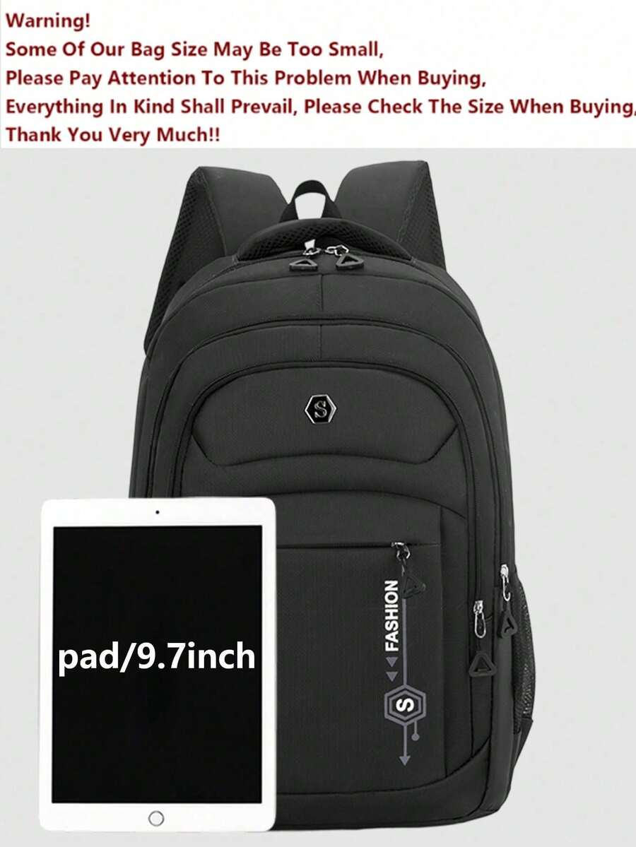 Multi-Compartment Letter Print - Laptop Backpack 15.6 recensione e prezzo