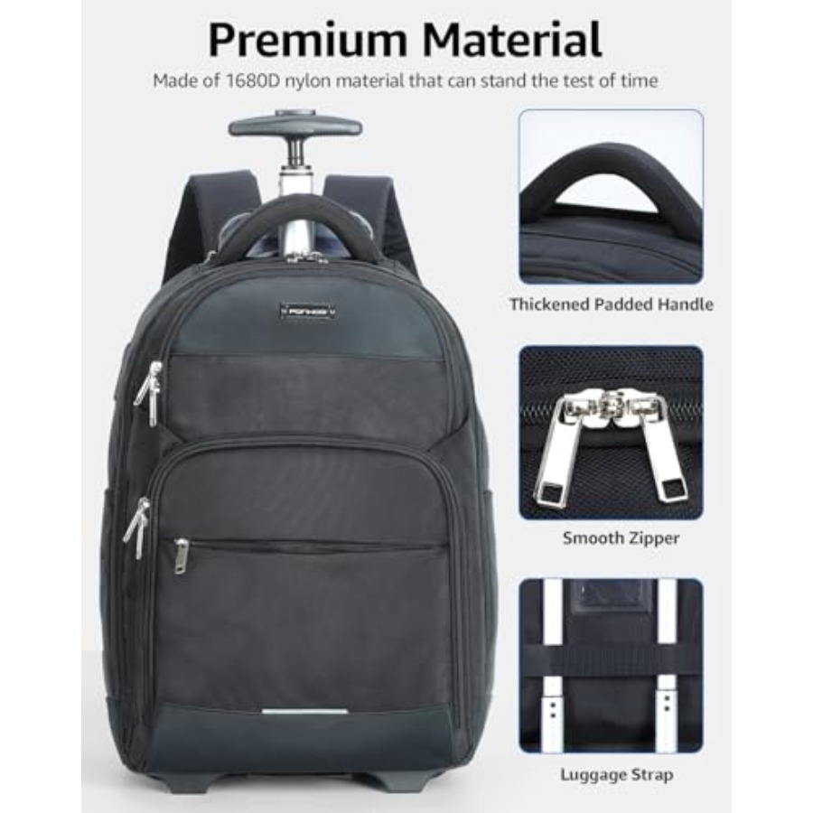 Rolling Backpack 30L Travel La - Laptop Backpack 15.6 recensione e prezzo