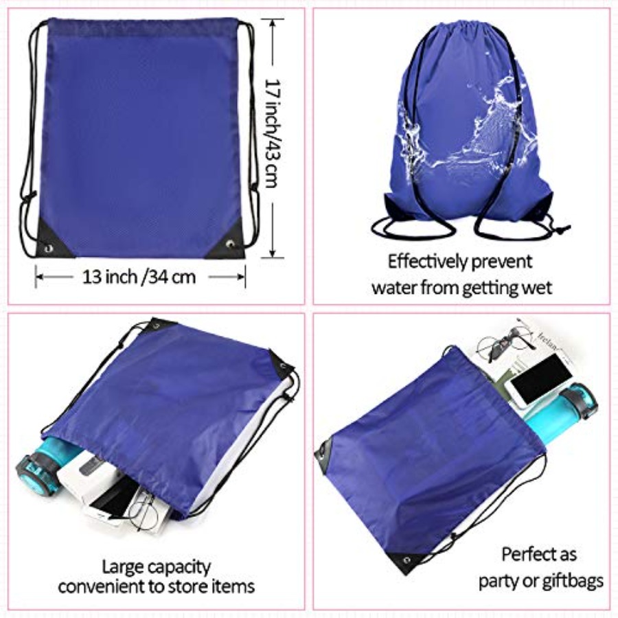 60 Pieces Drawstring Backpack  - Drawstring Gym Bag recensione e prezzo