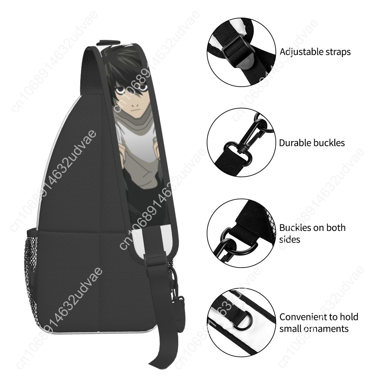 L Death Note Sling Bags Chest  - Sling Backpack Shoulder recensione e prezzo