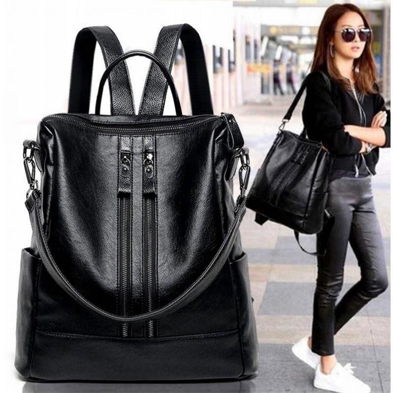 Women Soft Leather Backpack Sc - Canvas Backpack Casual recensione e prezzo
