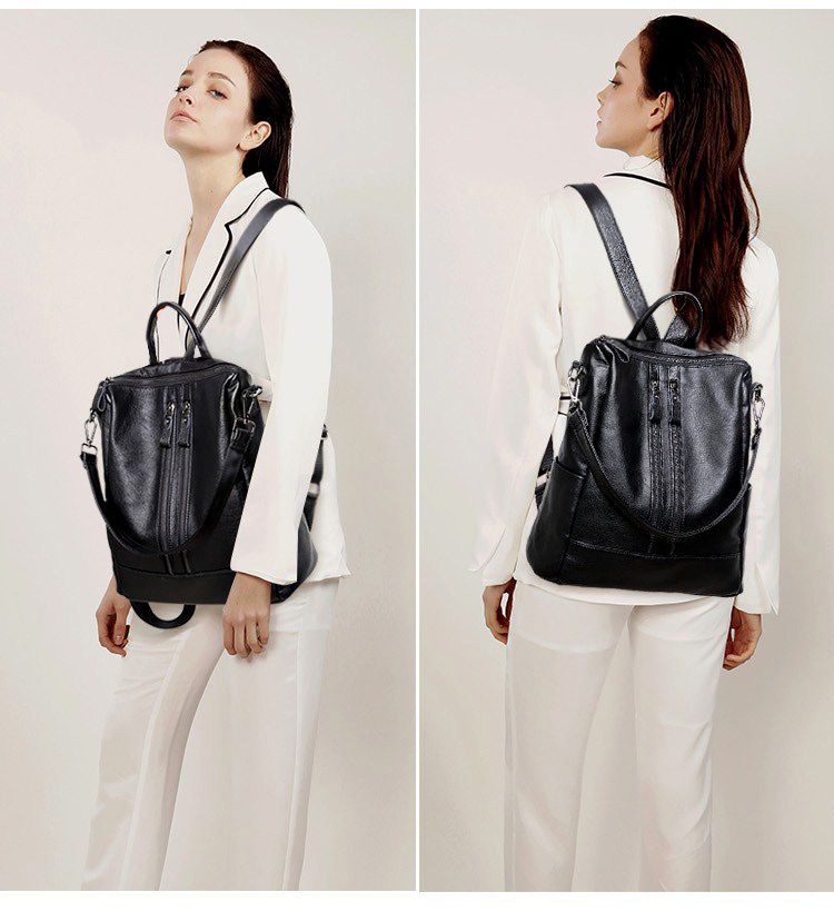 Women Soft Leather Backpack Sc - Canvas Backpack Casual recensione e prezzo