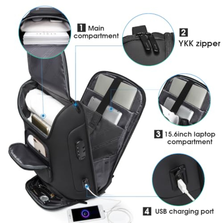 Business Backpack, Laptop Back - Laptop Backpack 15.6 recensione e prezzo