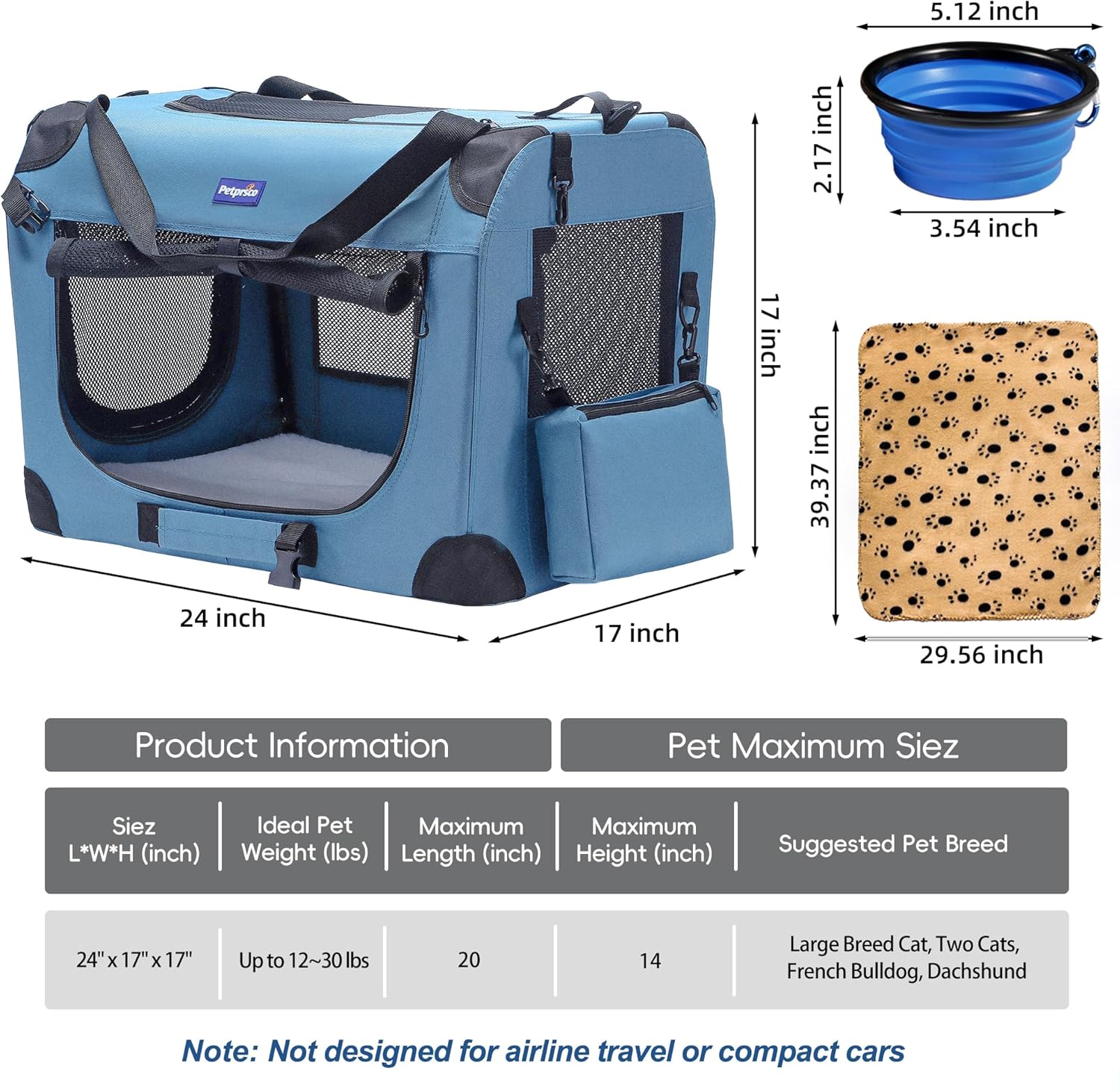 Portable Collapsible Dog Crate - Foldable Backpack Small recensione e prezzo