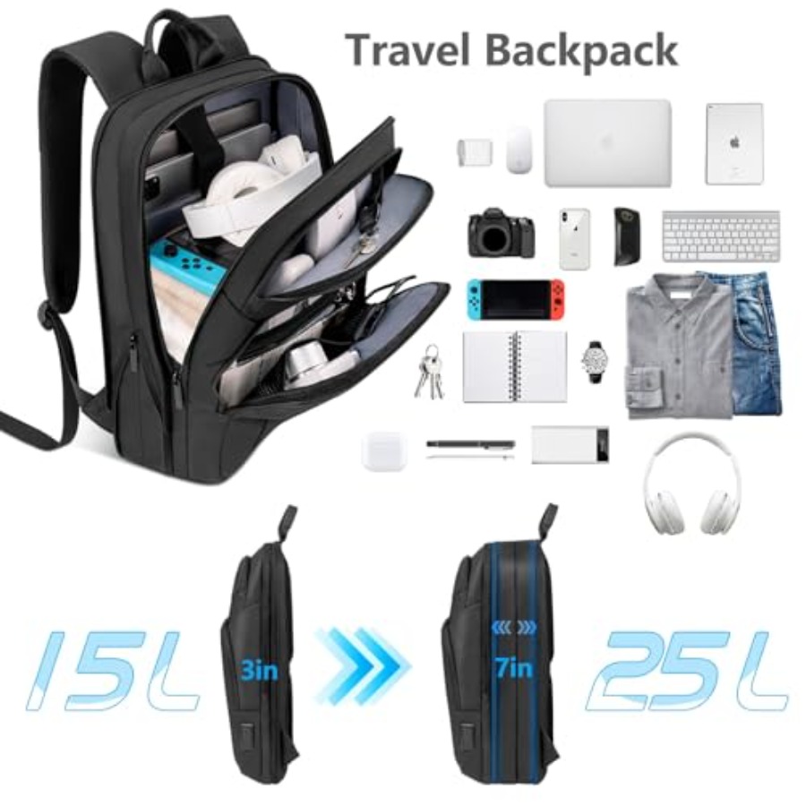 Backpack for Men Slim and Expa - Travel Backpack Anti Theft recensione e prezzo