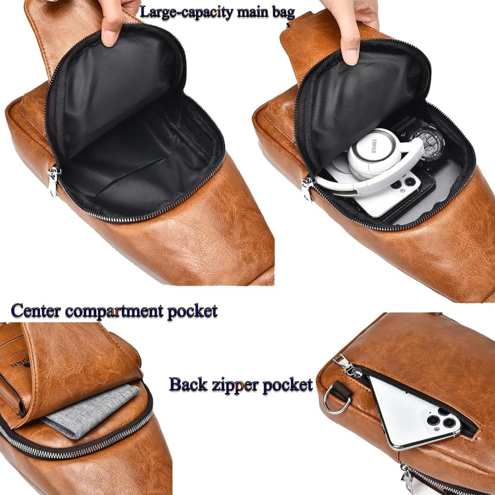 Sling Bag for Men Crossbody Ch - Sling Backpack Shoulder recensione e prezzo