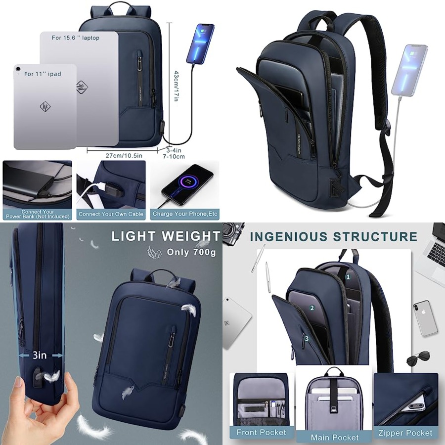 Backpack for Men Business Slim - Travel Backpack Anti Theft recensione e prezzo