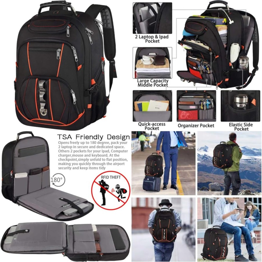 Travel Laptop Backpack, Extra  - Travel Backpack Anti Theft recensione e prezzo