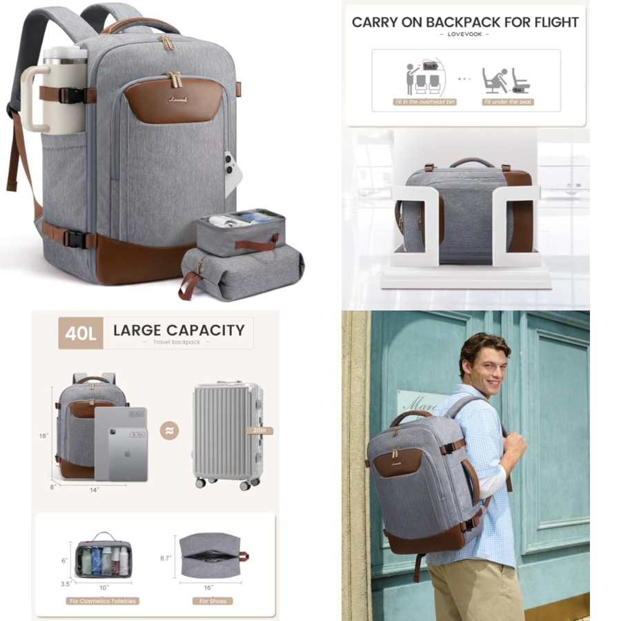 40L Travel Backpack for Women  - Laptop Backpack 15.6 recensione e prezzo