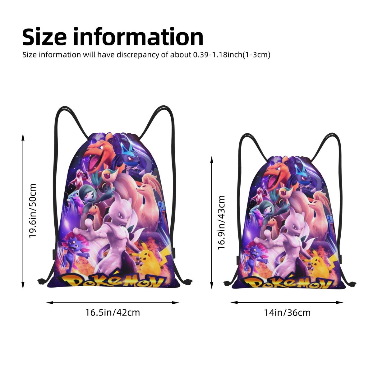 Cute Cartoon Manga Poke-Mon Ba - Drawstring Gym Bag recensione e prezzo