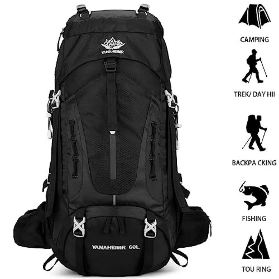 50L Hiking Backpack Men Campin - Rain Cover Backpack recensione e prezzo