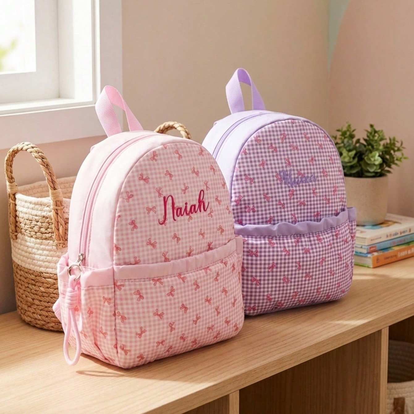 Custom Name-Letter Embroidered - School Backpack Teen recensione e prezzo