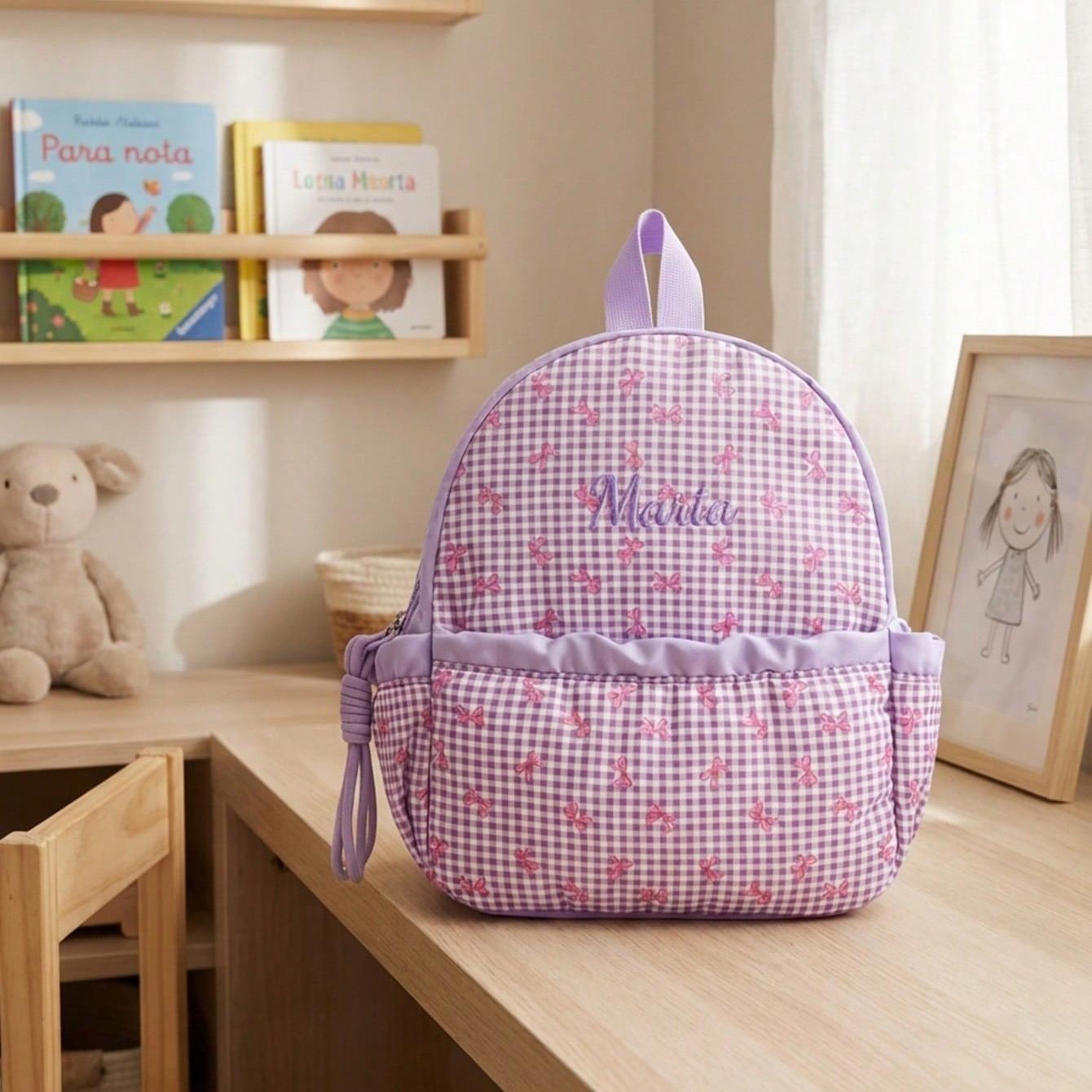 Custom Name-Letter Embroidered - School Backpack Teen recensione e prezzo