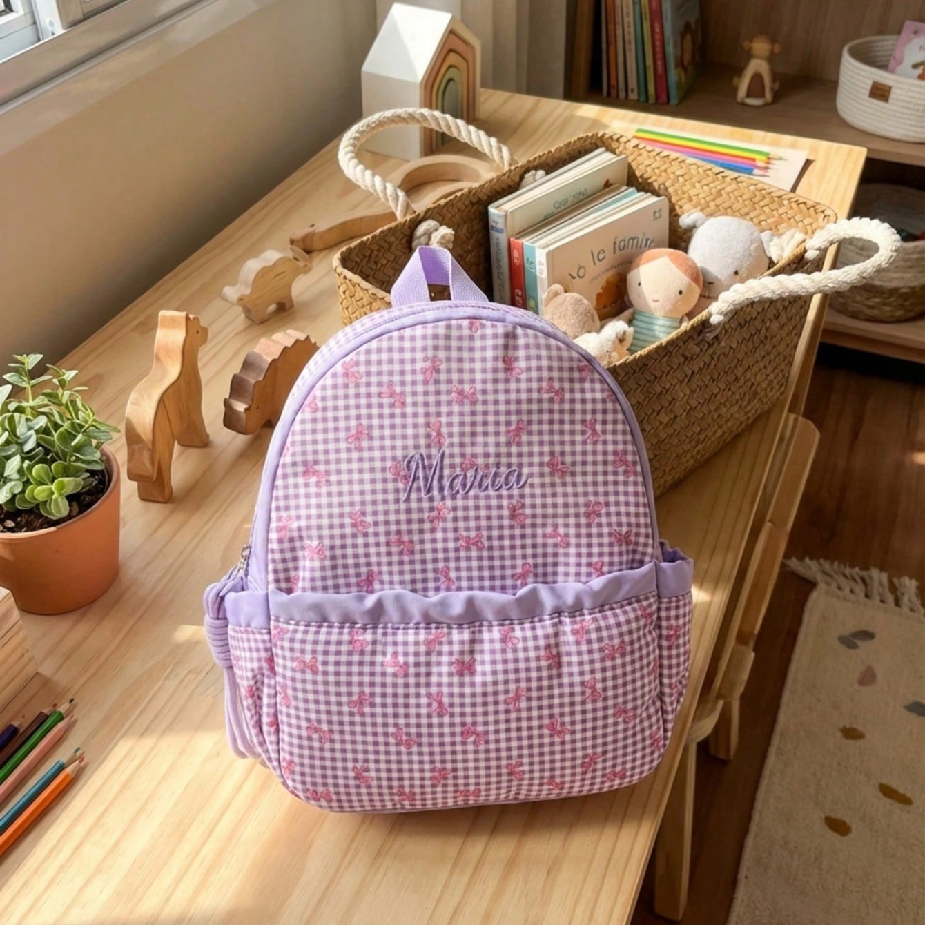 Custom Name-Letter Embroidered - School Backpack Teen recensione e prezzo
