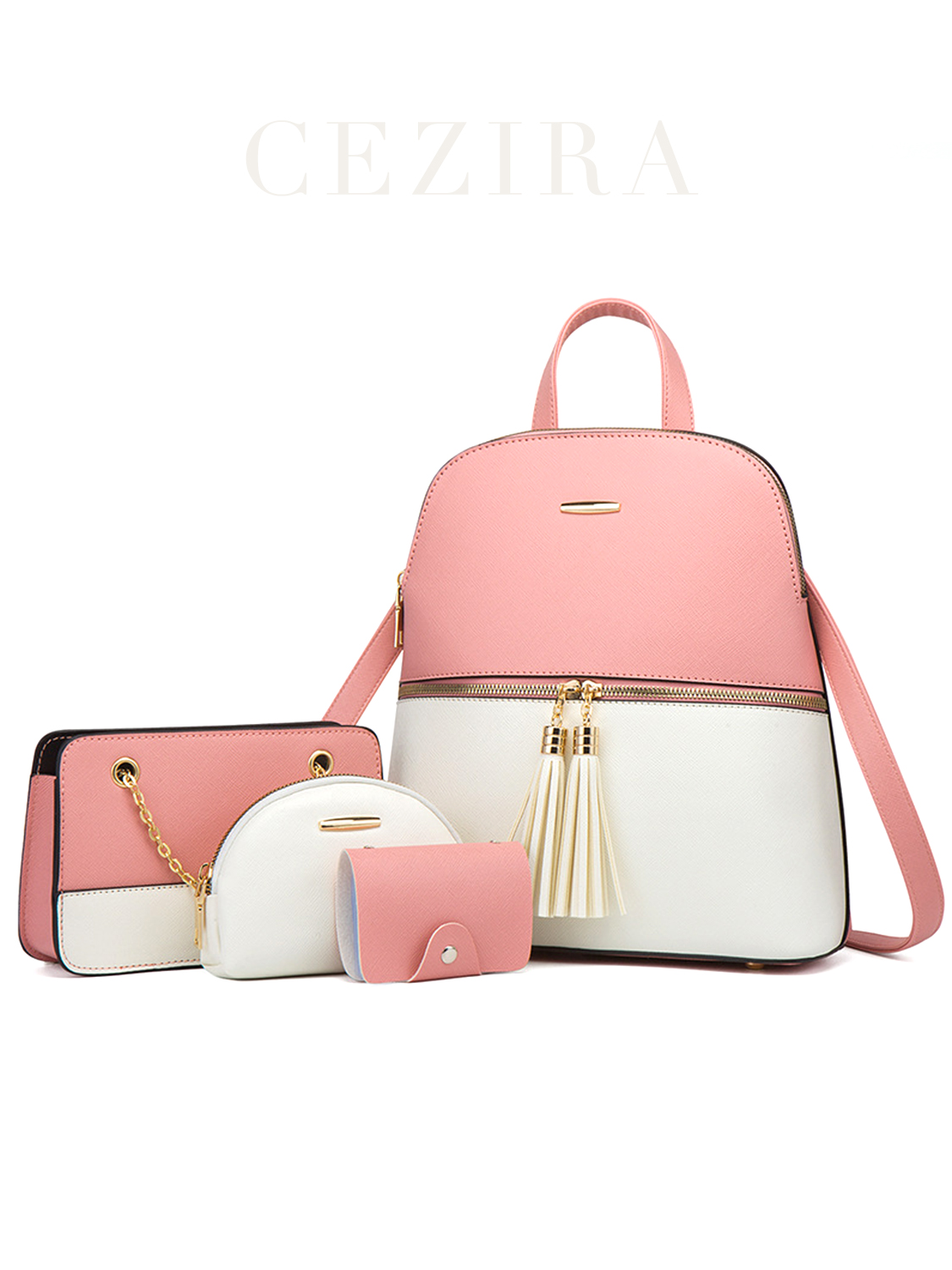 4 PCS Bags Set Women's Fashion - Mini Backpack Purse recensione e prezzo