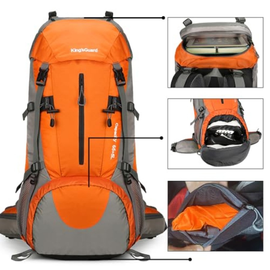 70L Hiking Backpack with Rain  - Rain Cover Backpack recensione e prezzo
