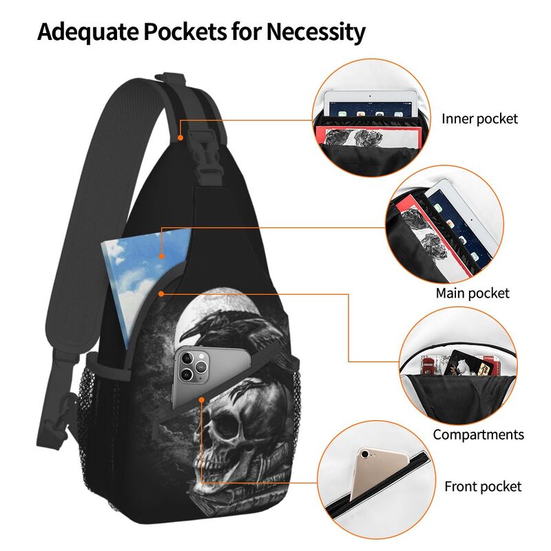 Crow The Skull Sling Crossbody - Sling Backpack Shoulder recensione e prezzo