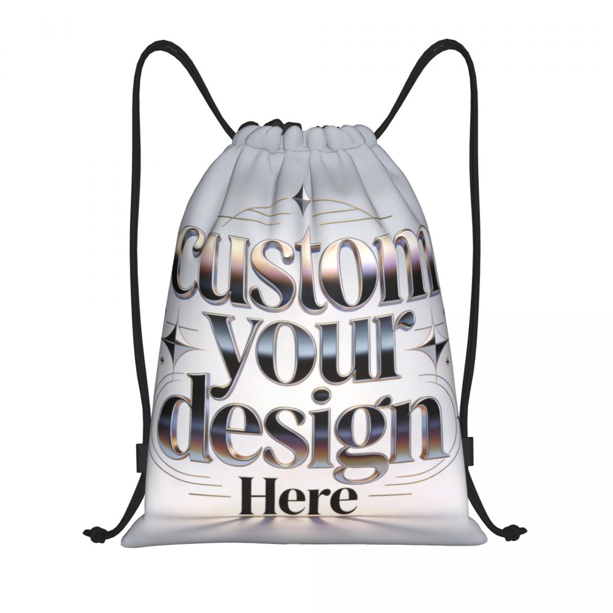 Custom Your Photo Logo Text Dr - Drawstring Gym Bag recensione e prezzo