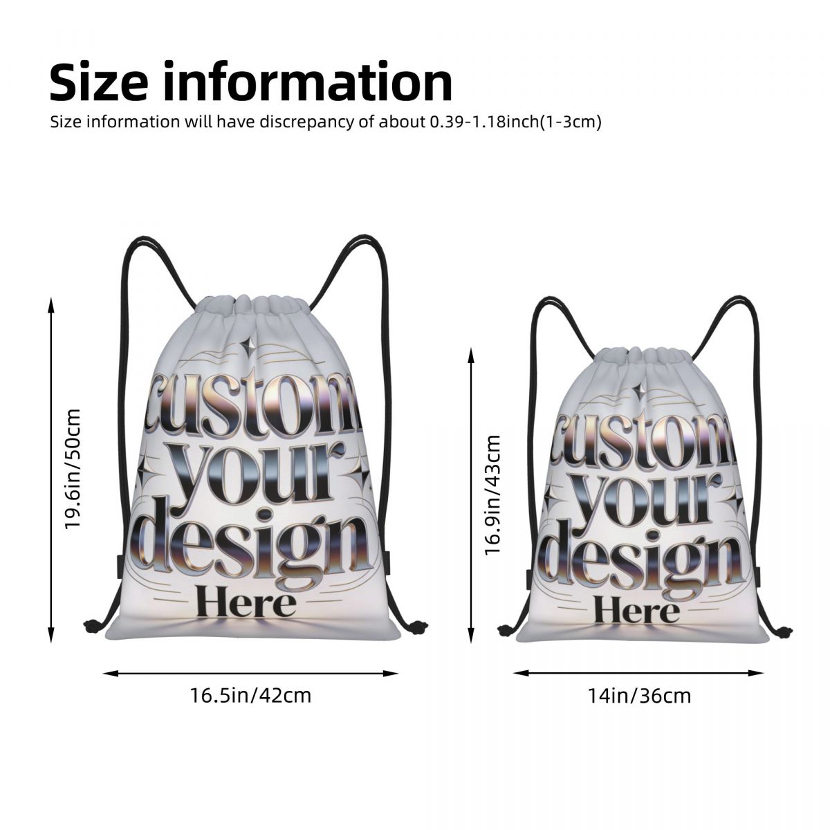 Custom Your Photo Logo Text Dr - Drawstring Gym Bag recensione e prezzo